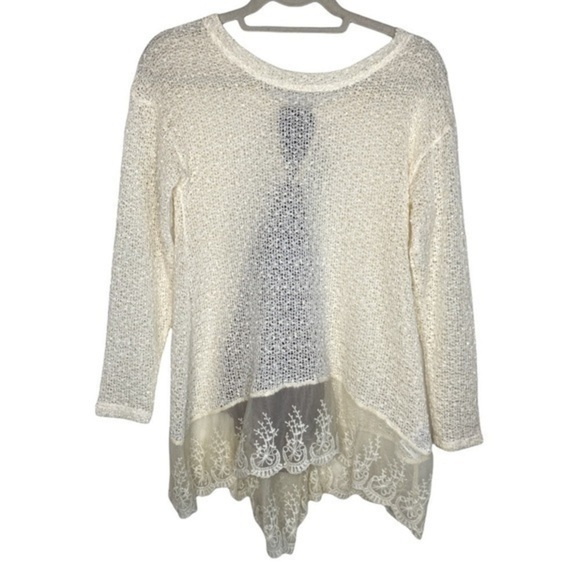 Anthropologie Tops - ANTHROPOLOGIE A'Reve Creme Lace Blouse Size Small